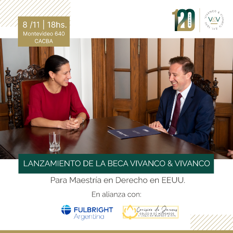 LANZAMIENTO DE LA BECA VIVANCO & VIVANCO PARA MAESTR�A EN DERECHO EN LOS EEUU