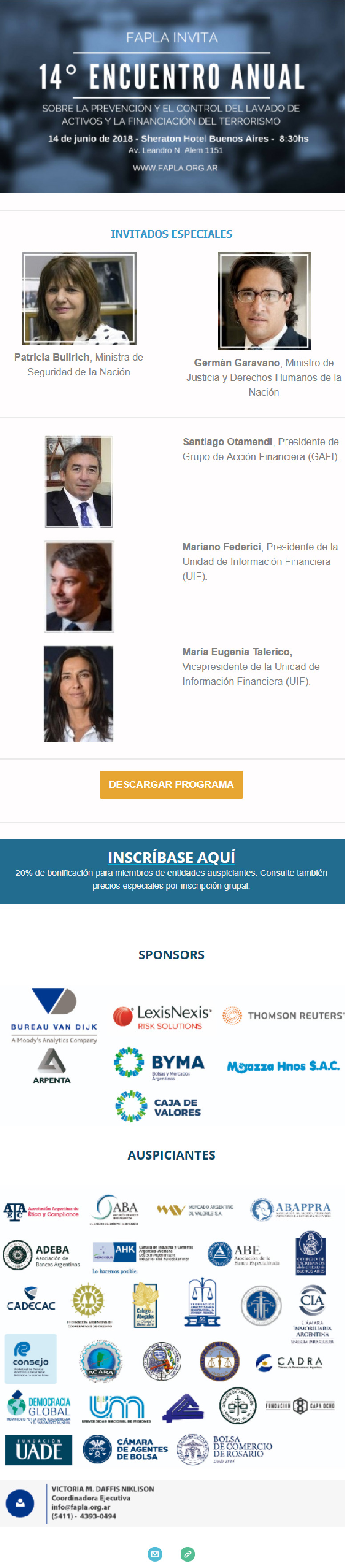 14� ENCUENTRO ANUAL DE FAPLA - 14 DE JUNIO DE 2018